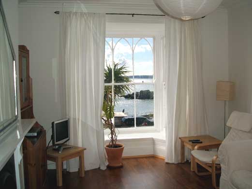 Fantastic view from Lounge window overlooking St Michaels Mount & Mounts Bay